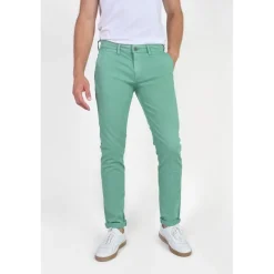 Pantalon chino CESAR vert Ned