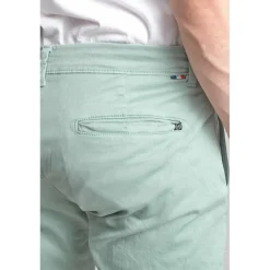 Pantalon chino CESAR vert d'eau en coton