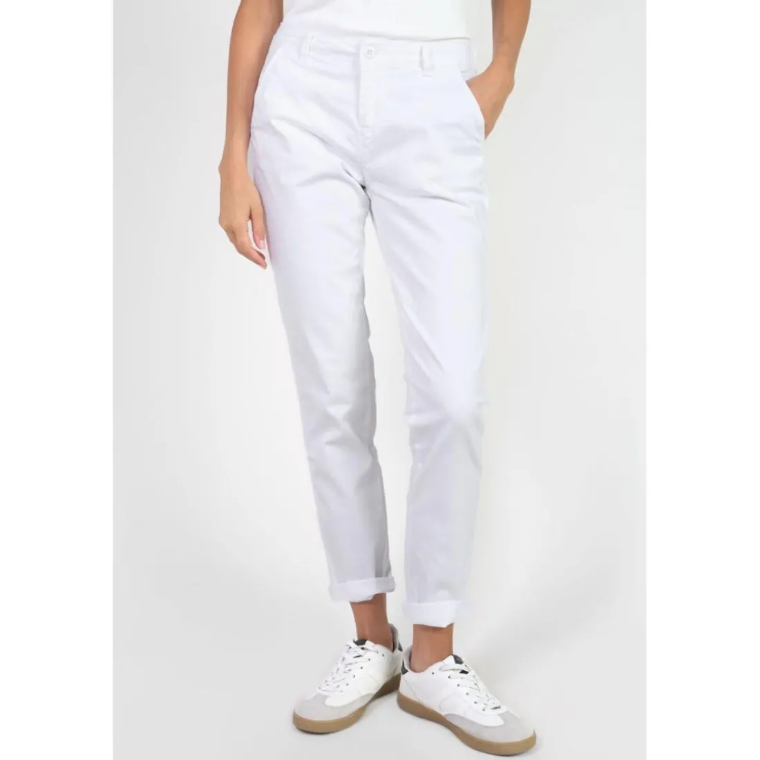 Pantalon chino DYLI 7 blanc Louise
