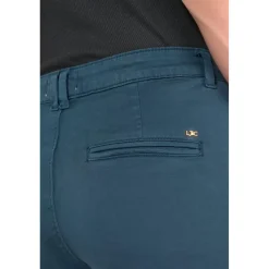 Pantalon chino DYLI 6 bleu Eva en coton