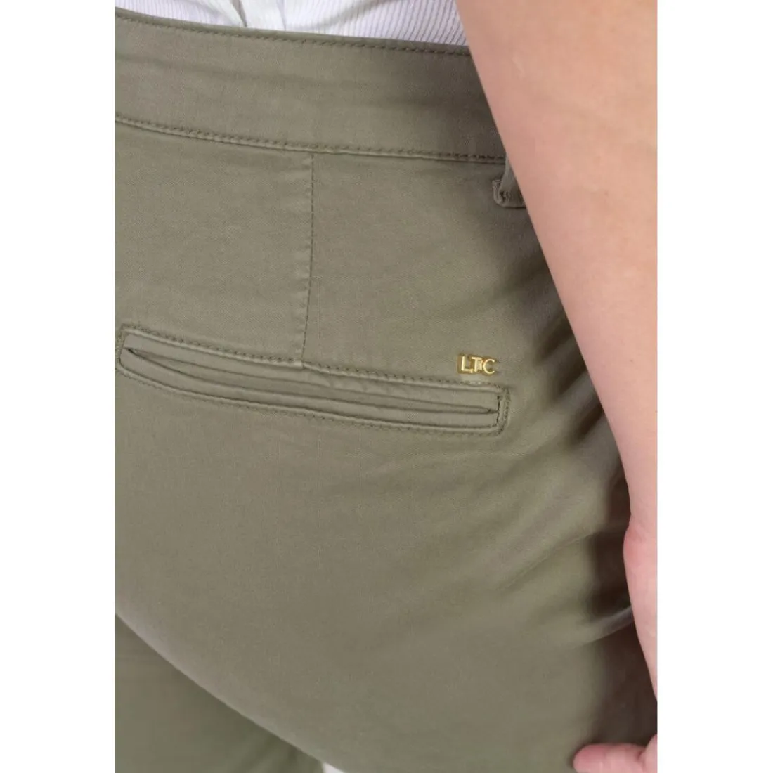 Pantalon chino DYLI 7 kaki Louise