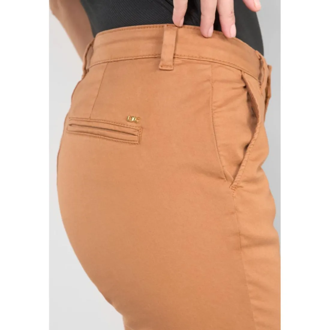 Pantalon chino DYLI 6 marron Trix en coton