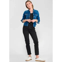 Pantalon chino DYLI 6 noir June en coton