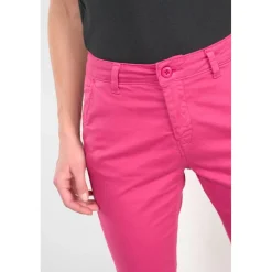 Pantalon chino DYLI 6 rose Jade en coton