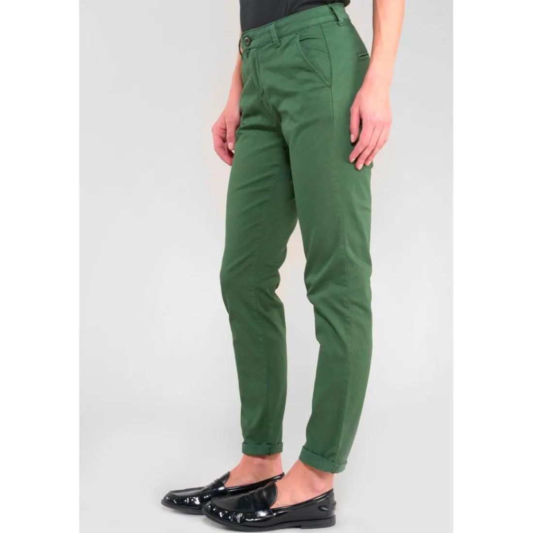 Pantalon chino DYLI 6 vert Willa en coton