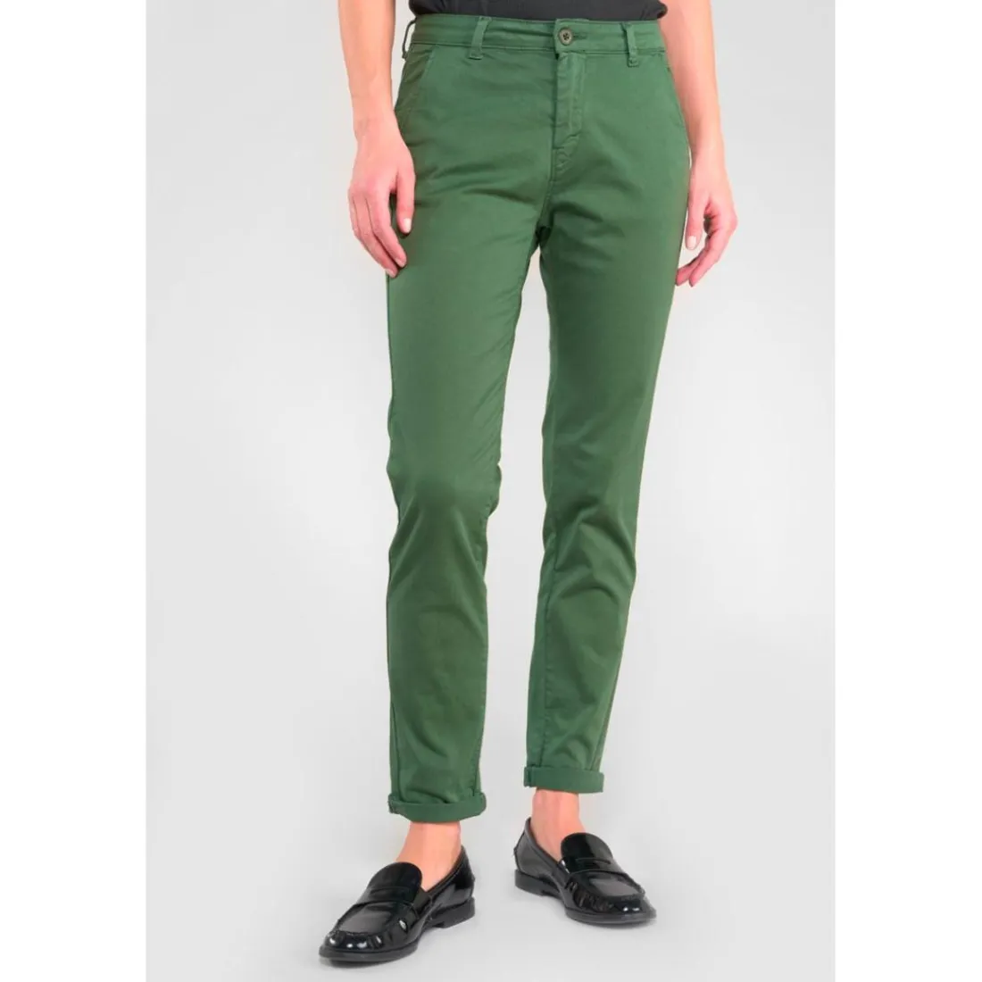 Pantalon chino DYLI 6 vert Willa en coton