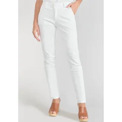 Pantalon chino Dyli3 blanc en coton