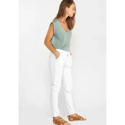 Pantalon chino DYLI blanc Ruby