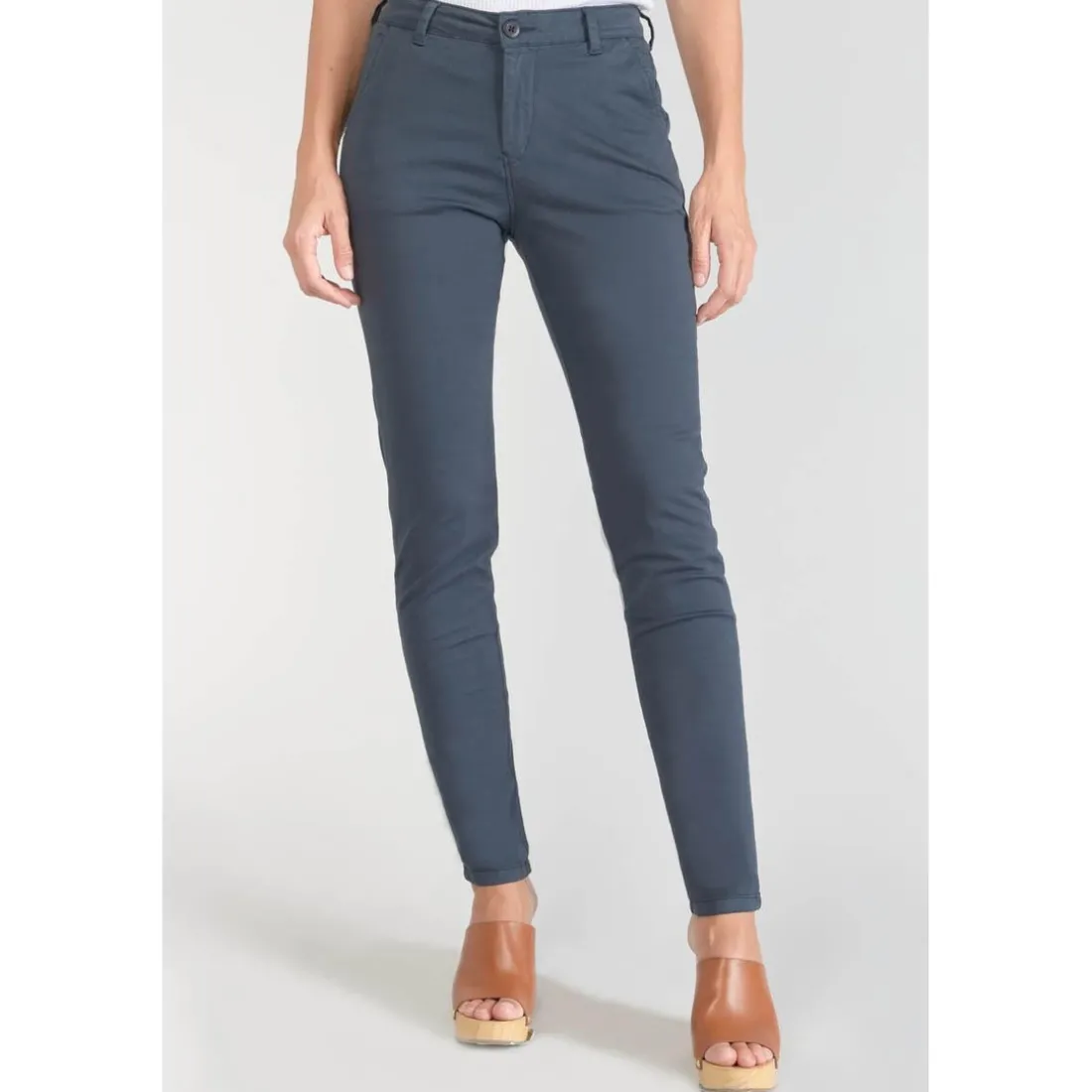 Pantalon chino Dyli3 bleu nuit en coton