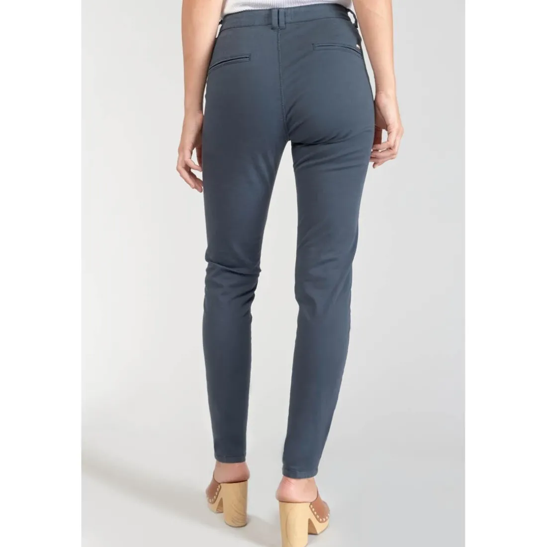 Pantalon chino Dyli3 bleu nuit en coton