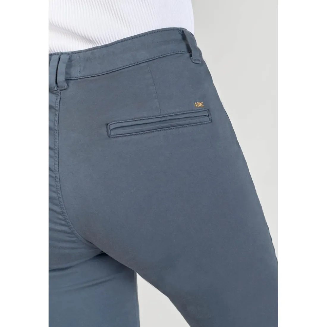 Pantalon chino Dyli3 bleu nuit en coton
