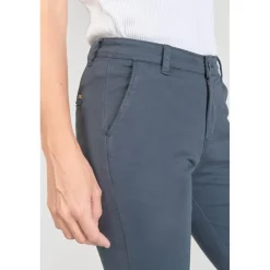 Pantalon chino Dyli3 bleu nuit en coton