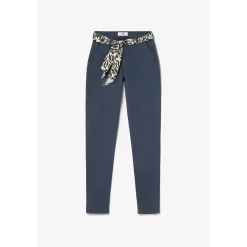 Pantalon chino Dyli3 bleu nuit en coton
