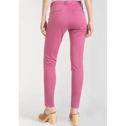 Pantalon chino Dyli3 fuchsia rouge en coton