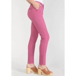 Pantalon chino Dyli3 fuchsia rouge en coton