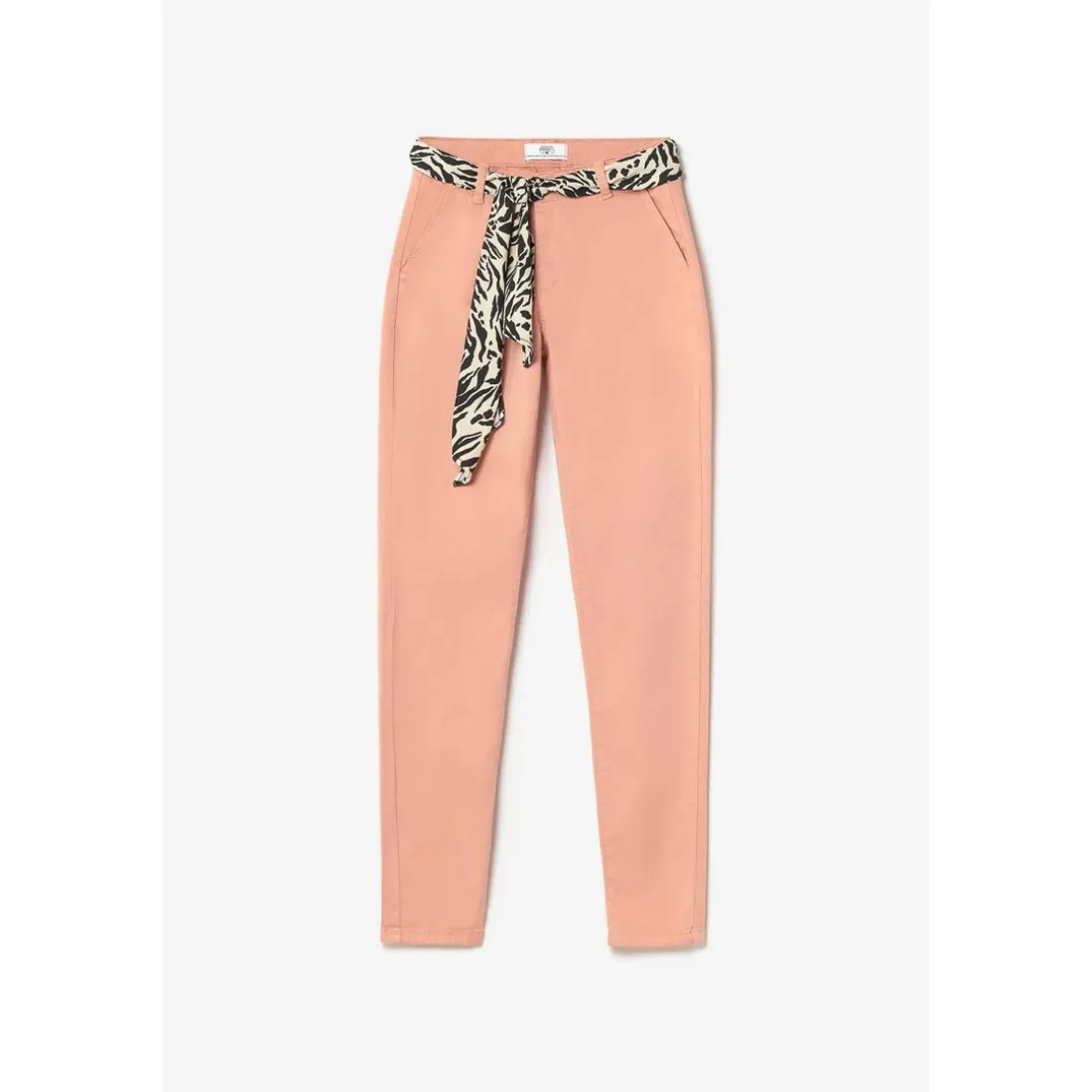 Pantalon chino Dyli3 pêche blanc en coton