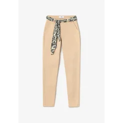 Pantalon chino Dyli3 sable blanc en coton
