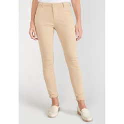 Pantalon chino Dyli3 sable blanc en coton