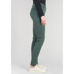 Pantalon chino Dyli4 vert bouteille en coton
