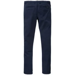 Pantalon chino garçon bleu en coton
