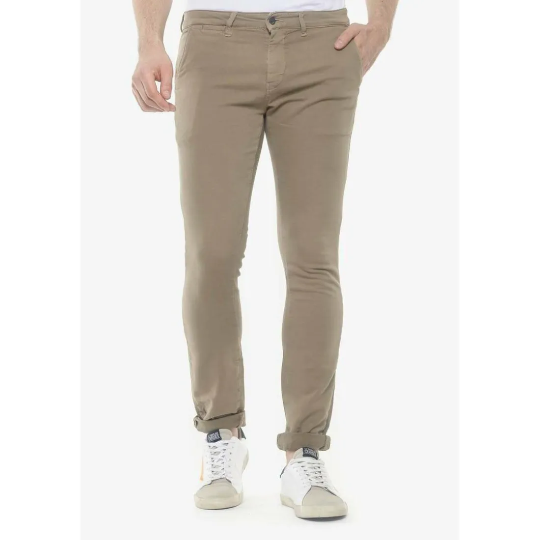 Pantalon chino JOGG blanc