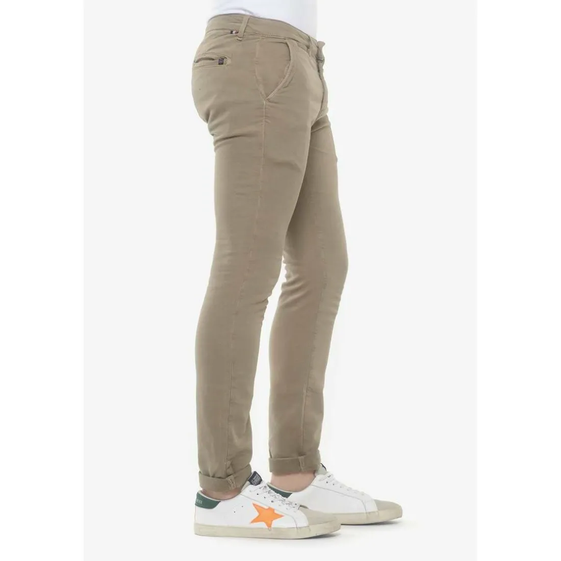 Pantalon chino JOGG blanc