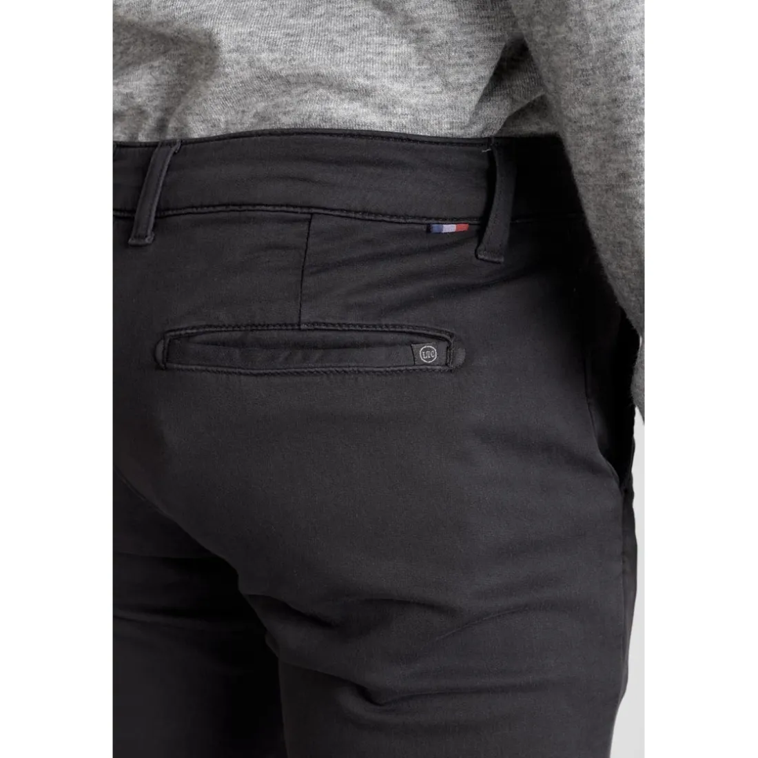 Pantalon chino Jogg Kurt anthracite gris en coton