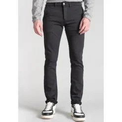 Pantalon chino Jogg Kurt anthracite gris en coton