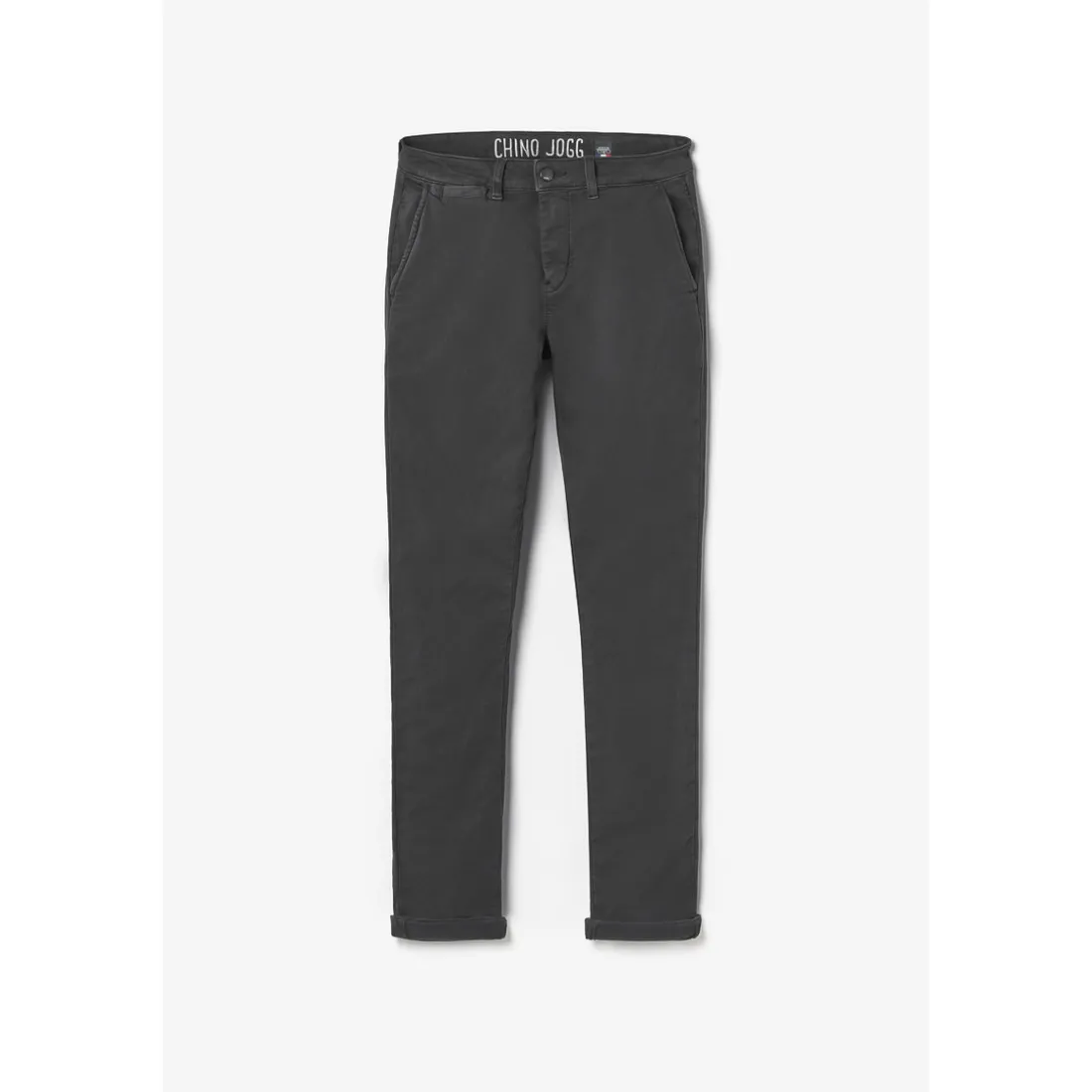 Pantalon chino Jogg Kurt anthracite gris en coton