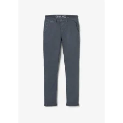 Pantalon chino Jogg Kurt marine blanc en coton