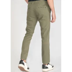 Pantalon chino JOGG vert en coton