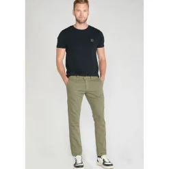 Pantalon chino JOGG vert en coton