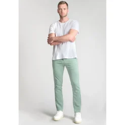 Pantalon chino JOGG vert d'eau