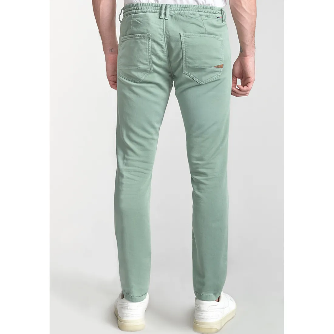 Pantalon chino JOGG vert d'eau