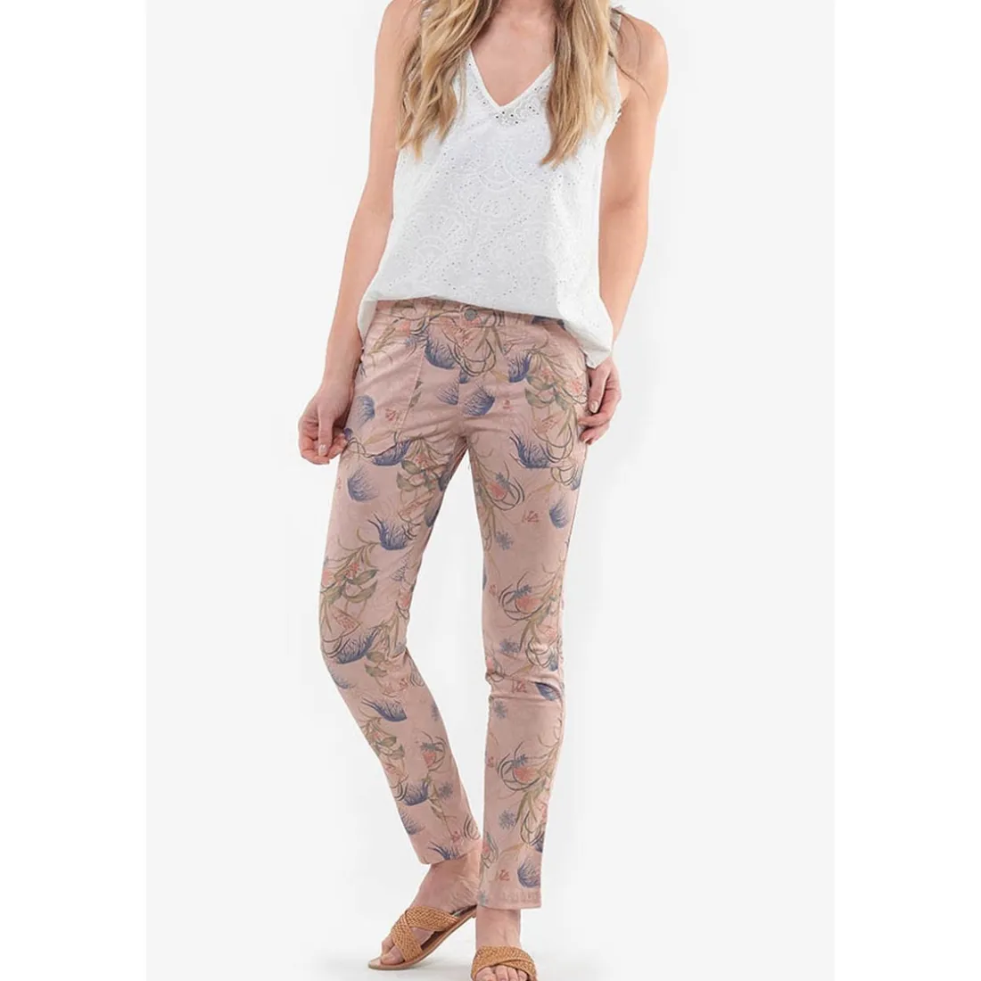 Pantalon chino MYLES blanc