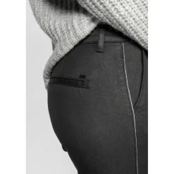 Pantalon chino NAJA noir en coton