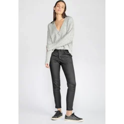 Pantalon chino NAJA noir en coton