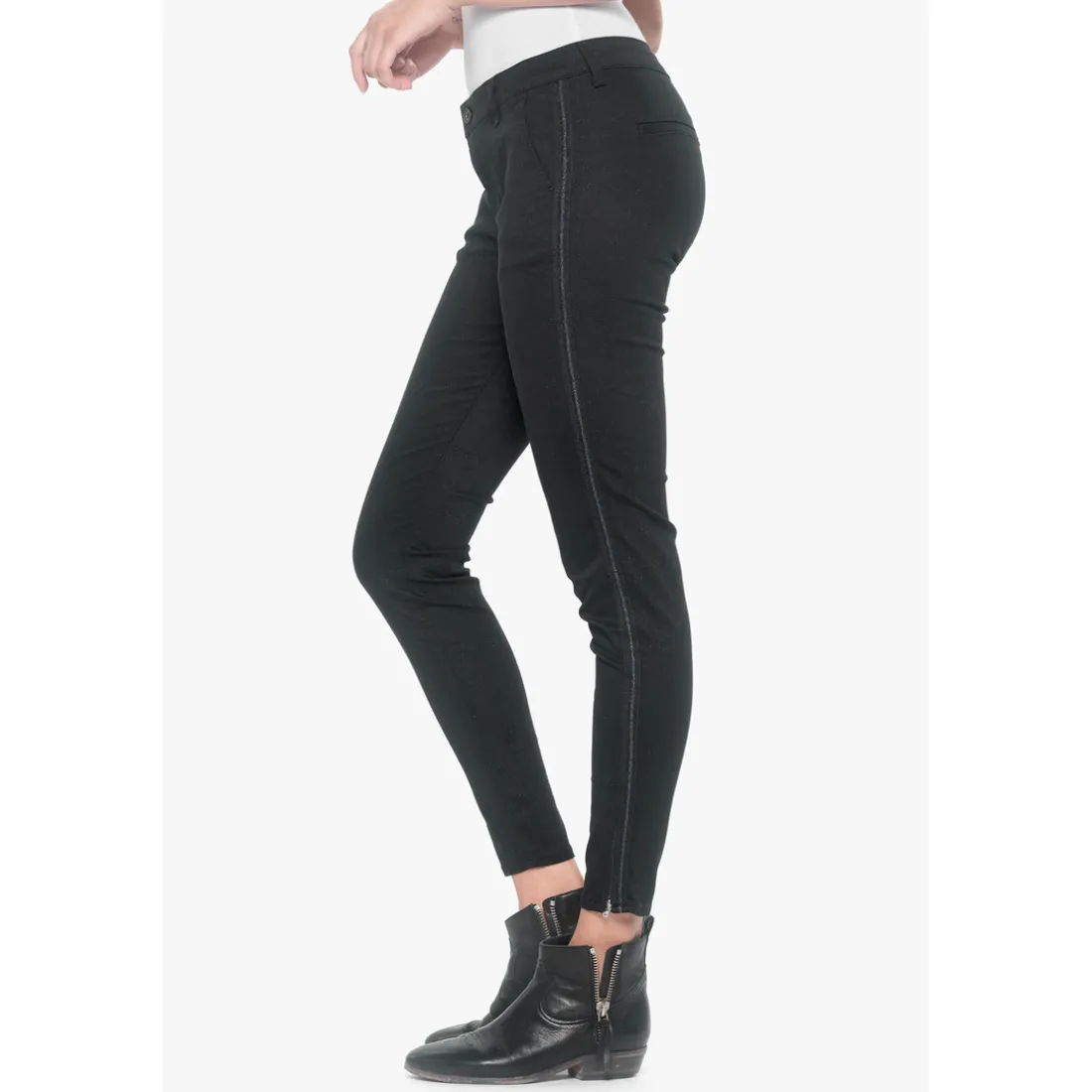 Pantalon chino POLLY noir