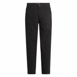 Pantalon chino skinny noir en coton