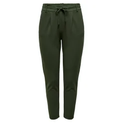 Pantalon Cordon d'attache vert en viscose Rose