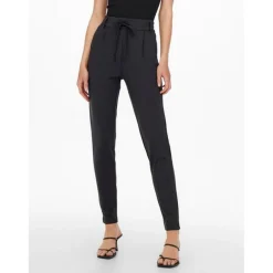 Pantalon Cordon d'attache bleu en viscose Elise