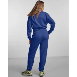 Pantalon de survêtement bleu en coton Ella