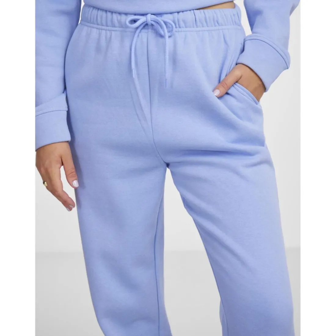 Pantalon de survêtement en coton Chilli bleu Ines