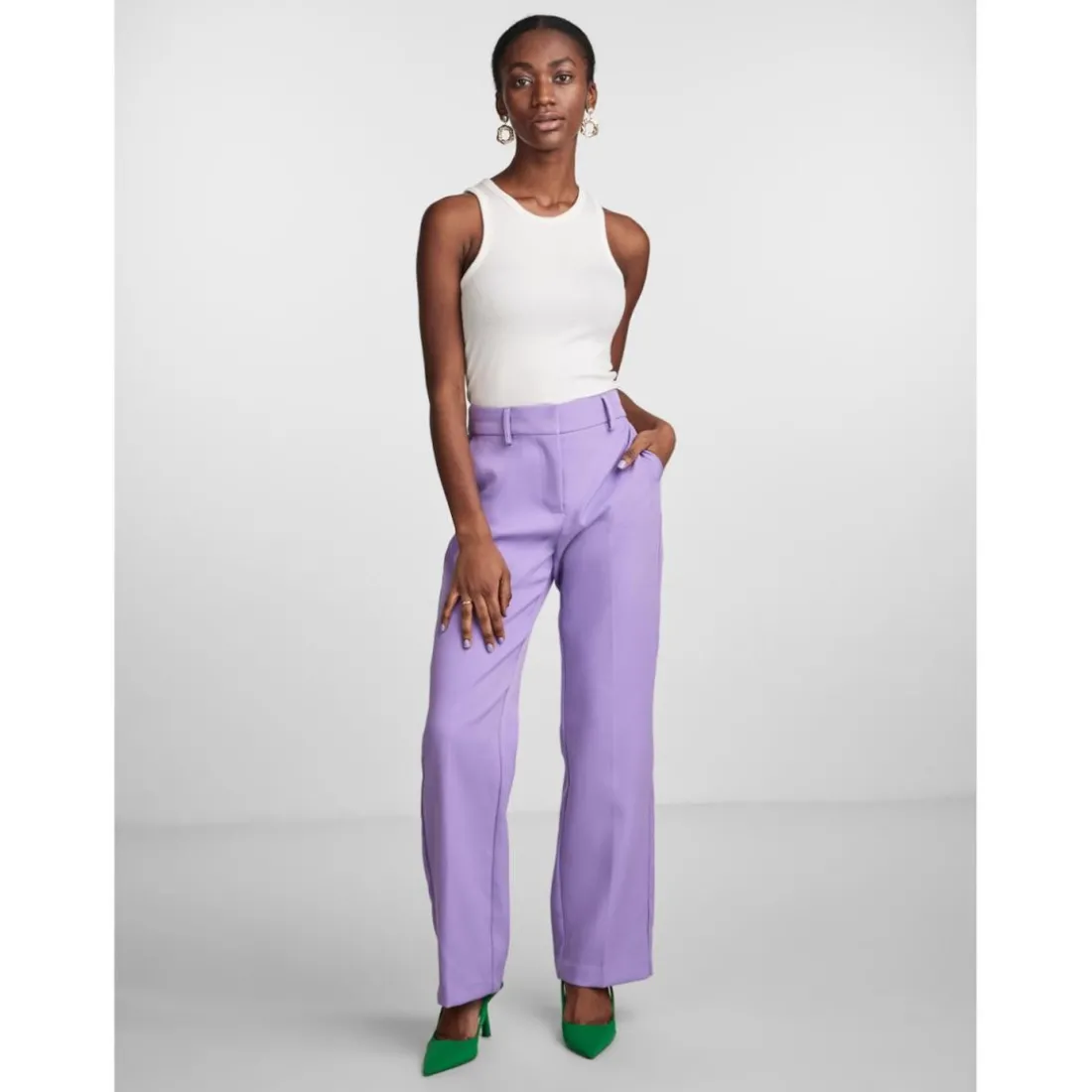 Pantalon de tailleur violet