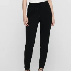 Pantalon decontracté ONLPOPTRASH - noir en viscose Lola