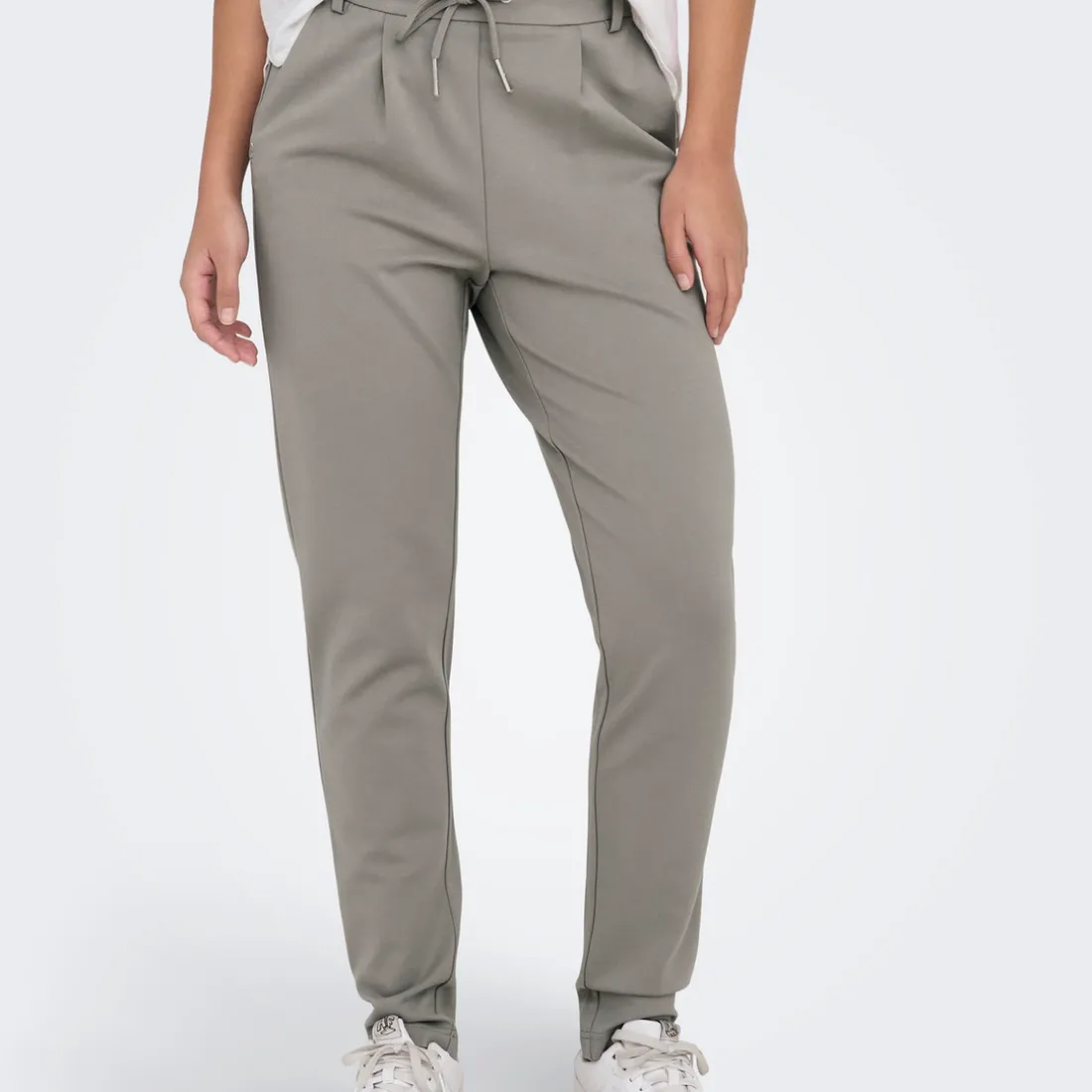 Pantalon decontracté ONLPOPTRASH - Gris en viscose Aria
