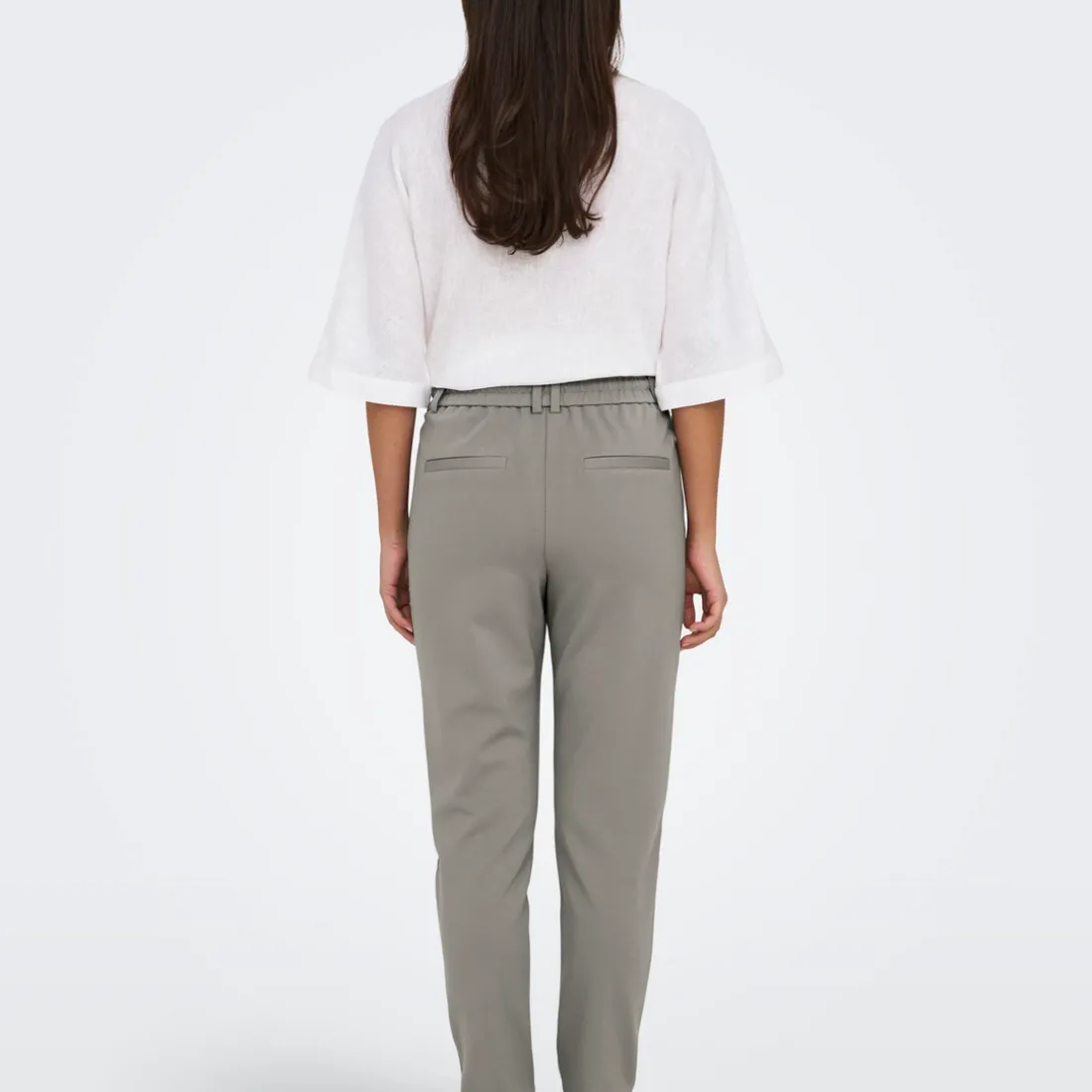 Pantalon decontracté ONLPOPTRASH - Gris en viscose Aria