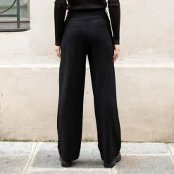 Pantalon Droit ARLOW noir en coton