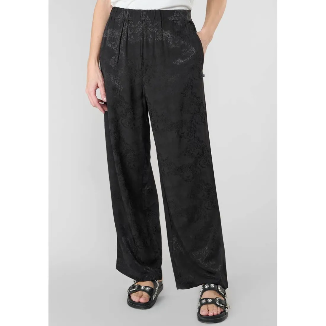Pantalon droit CLEMATI noir
