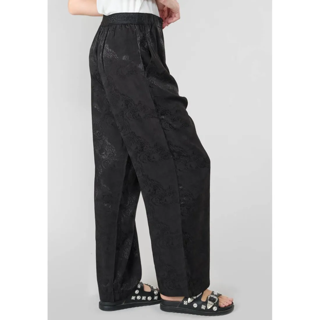 Pantalon droit CLEMATI noir